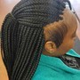 Box Braids middle back