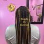 Small Knotless box Braids