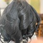 Natural  hair silk press