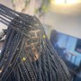 Waist length knotless Braids