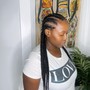 Knotless braids touch up to 2-3 rows