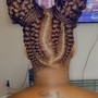 Feed-in Goddess Braids