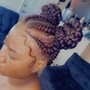 Feed-in Goddess Braids