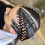 Feed-in Braids (Mid-Back)