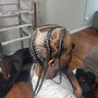 20 Stitch Braids w/ two rows of knotless