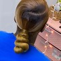 Sleek Side Swoop Knot Bun