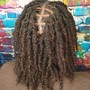 Traditional Coils starter locs for Ear to Shoulder Lengths