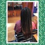 Box Braids on natural  hair ( no added hair)