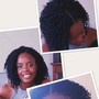 Box Braids on natural  hair ( no added hair)