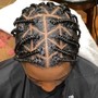 KID CORNROWS W/ HAIR ADDED