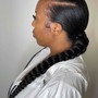 sleek ponytail