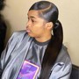 Sleek Ponytail on Natural Hair