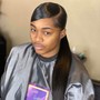 Sleek Ponytail on Natural Hair