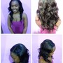 Versatile Half Up/Half Down Sew In