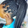 Medium knotless braids