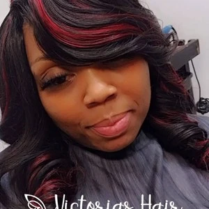 quick weave with side bangs