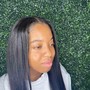 Half braids and half sew in