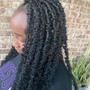 Shoulder length invisible locs