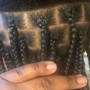 Medium knotless Braids