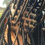 (Mid-back) Medium Knotless Braids