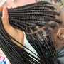 (Mid-Back) Smedium Knotless Braids