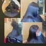 mount clips/sew clips to hair extensions