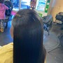 Quick Weave half up have down