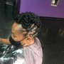 Micro Double Strand Starter Locs top (shaved sides)