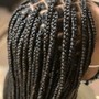 Half Feed In Braids Half Crochet Braids