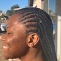 Men’s freestyle/straight back braids