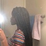 Small box braids (mid back)