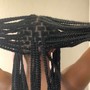 Small KNOTLESS Bohemian/Goddess braids (butt length)