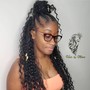 large senegalese or box braids w/ feedins