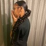 Braiding hair Ponytail