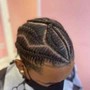 Women Cornrows w/your own added hair