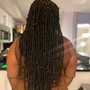 Wig braids down