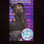 Shoulder length Knotless Braids W/ Beads