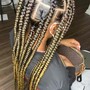 Smedium Knotless Box Braids (Thigh Length)