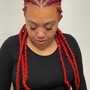 Boho knotless braids (human hair)