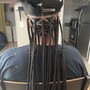 Straight  Back Feed-in Braids ($80-$120) (1-18 braids)Hair Included