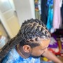 Cornrow ponytail