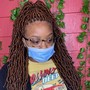 Medium knotless Soft Locs