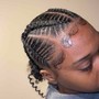 6 Straight Back Stitch Braids