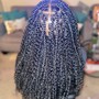 Distress locs long