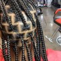 Med. Boho knotless Braids