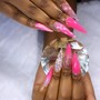 Acrylic Overlay Pink/Clear Acrylic