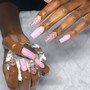 Acrylic Overlay Pink/Clear Acrylic