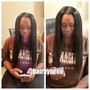 Half up- Half down in back sew in