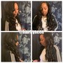 Half up- Half down in back sew in