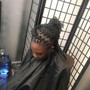 Small Micro locs (Retwist and Style)